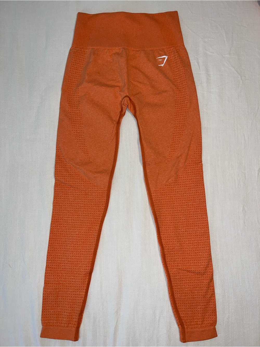Gymshark Orange Seamless High-Waist Leggings